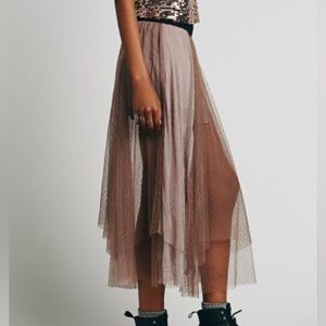 Free People Plum Lace Skirt Size Small